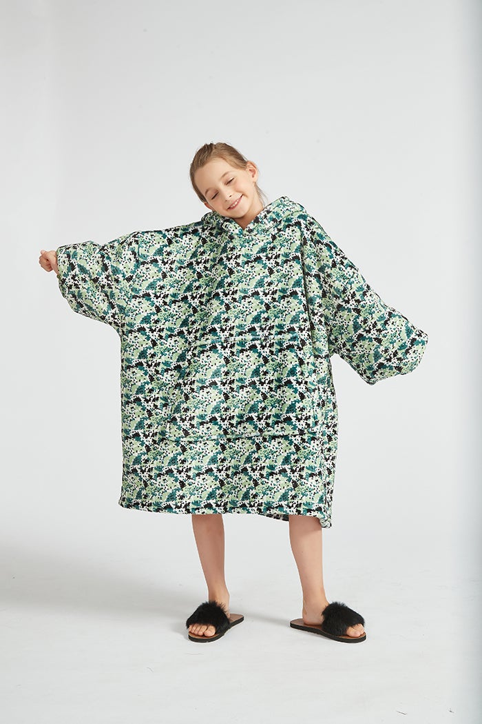 Green Camouflage Kids Oodie
