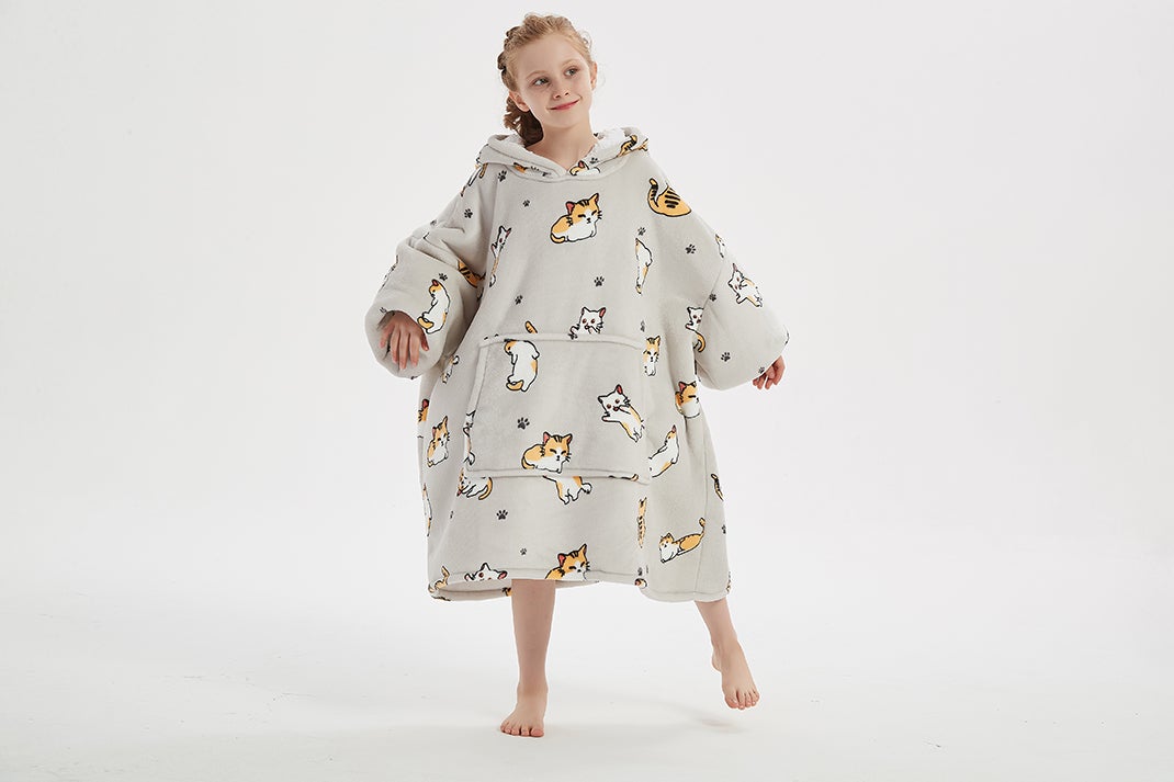 Kitty Cat Kids oodie Blan