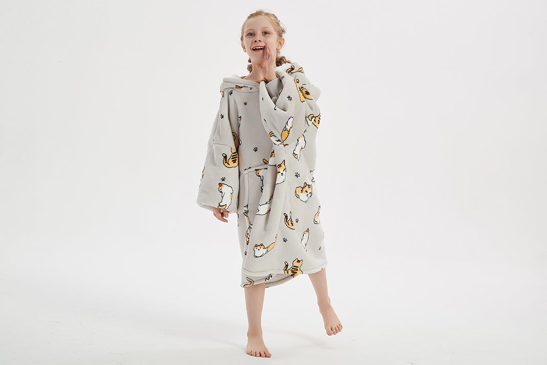 Kitty Cat Kids oodie Blan