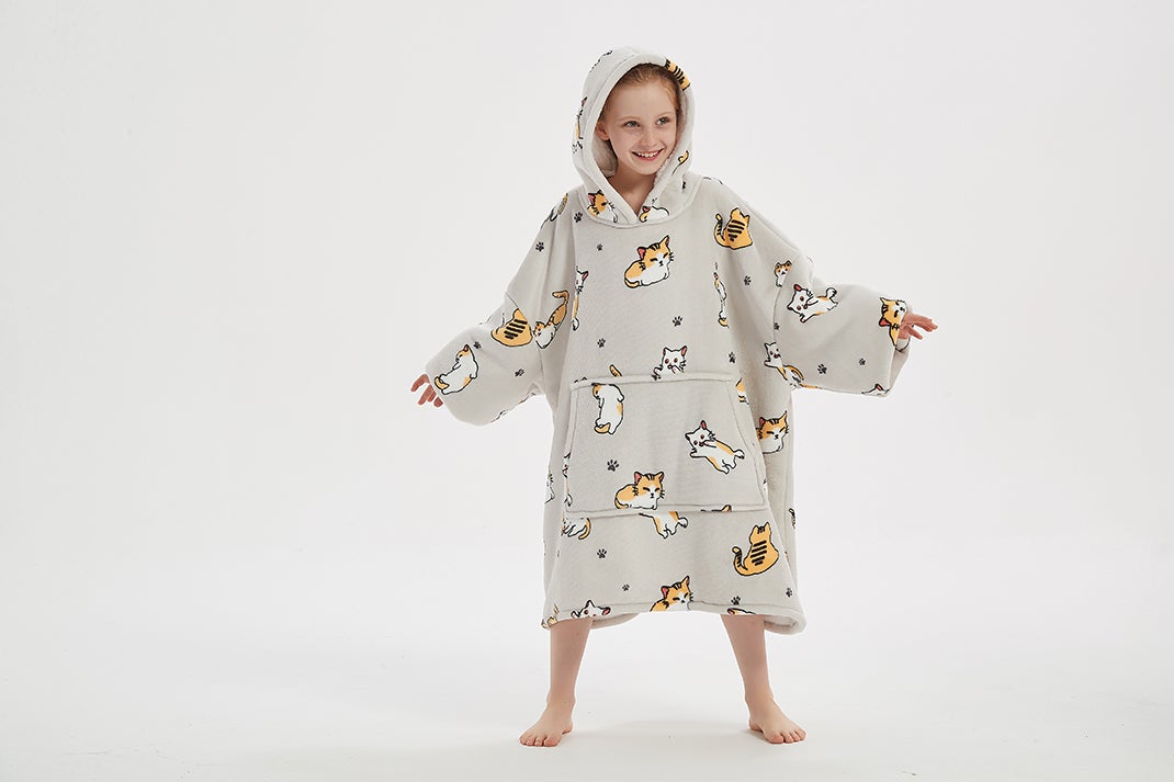 Kitty Cat Kids oodie Blan