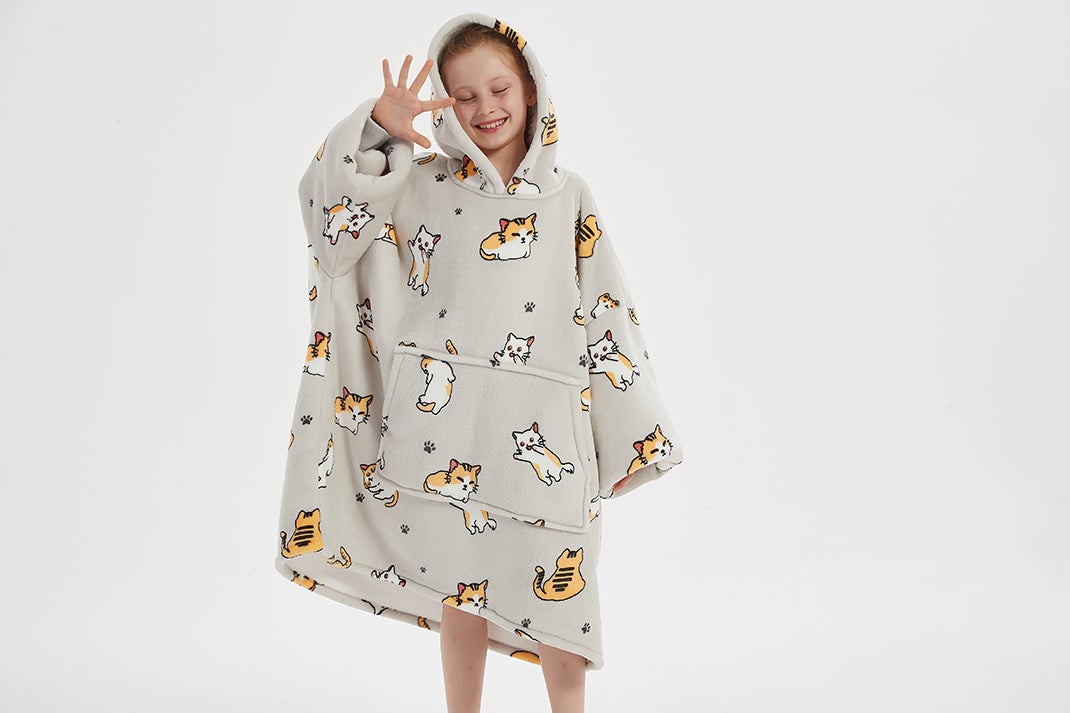 Kitty Cat Kids oodie Blan