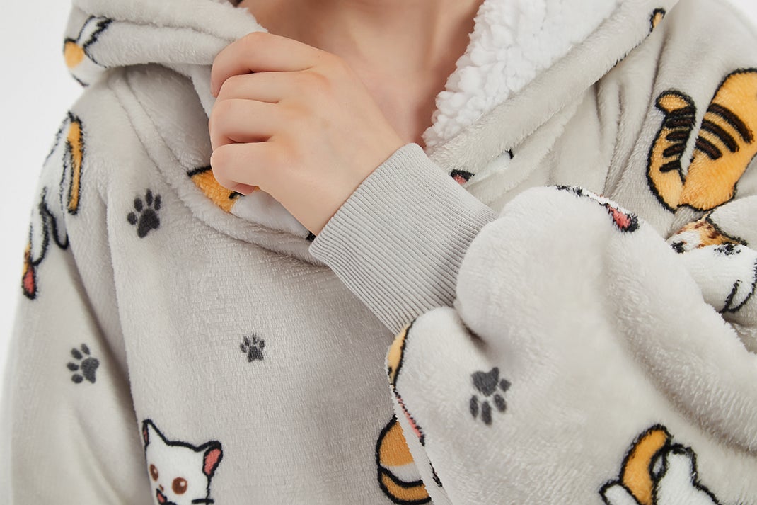 Kitty Cat Kids oodie Blan