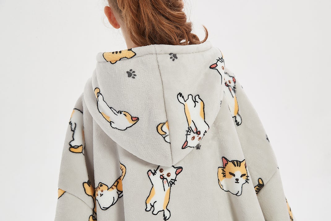 Kitty Cat Kids oodie Blan